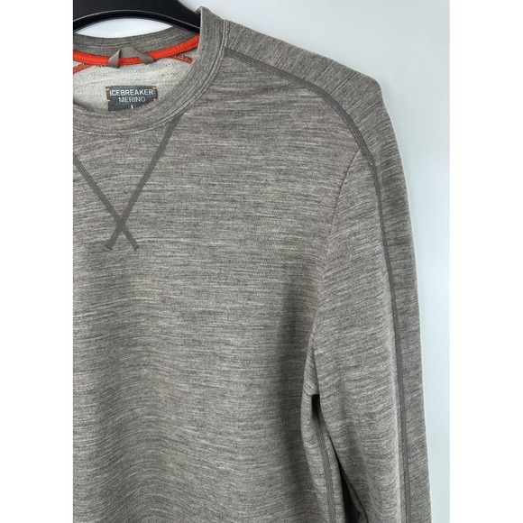 Icebreaker Merino Wool Sweater Mens Large Crewneck Long Sleeve Lightweight *Flaw - Picture 5 of 14